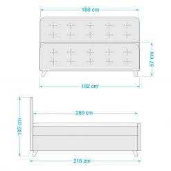 Tom Tailor Boxspringbett Nordic - Webstoff - Stoff TBO: 19 woven grey - 180 x 200cm - H3 -Deutschland Betten Verkäufe 2022 1000354143 220527 500 SKETCH DETAILS P000000001000354143 sketch