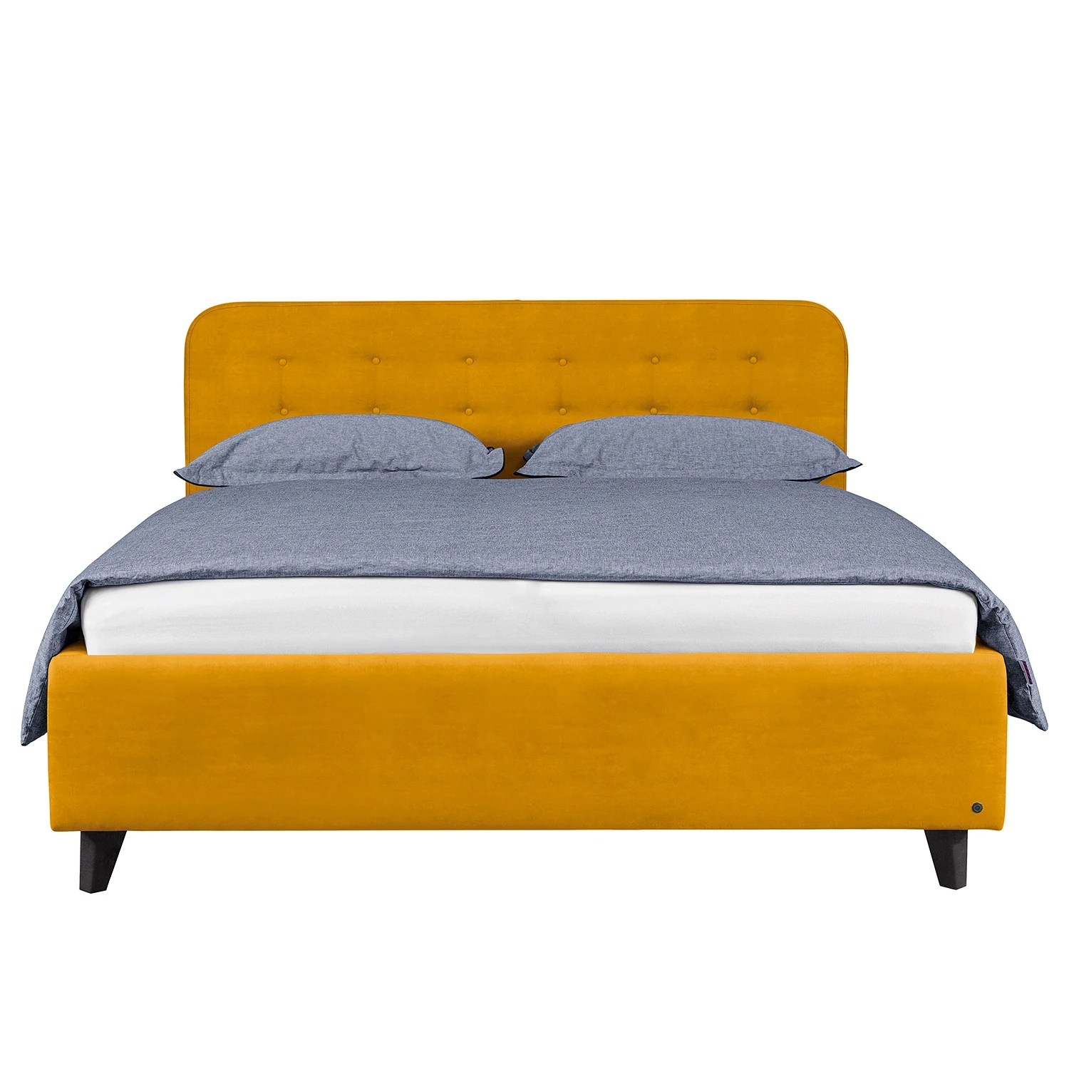 Tom Tailor Polsterbett Nordic Bed - Stoff TSV: 5 Senfgelb - 180 x 200cm - Mit Kopfteil - Mit Lattenrost & Matratze - H3 5 Tom Tailor Polsterbett Nordic Bed - Stoff TSV: 5 Senfgelb - 180 x 200cm - Mit Kopfteil - Mit Lattenrost & Matratze - H3 – Bild 3