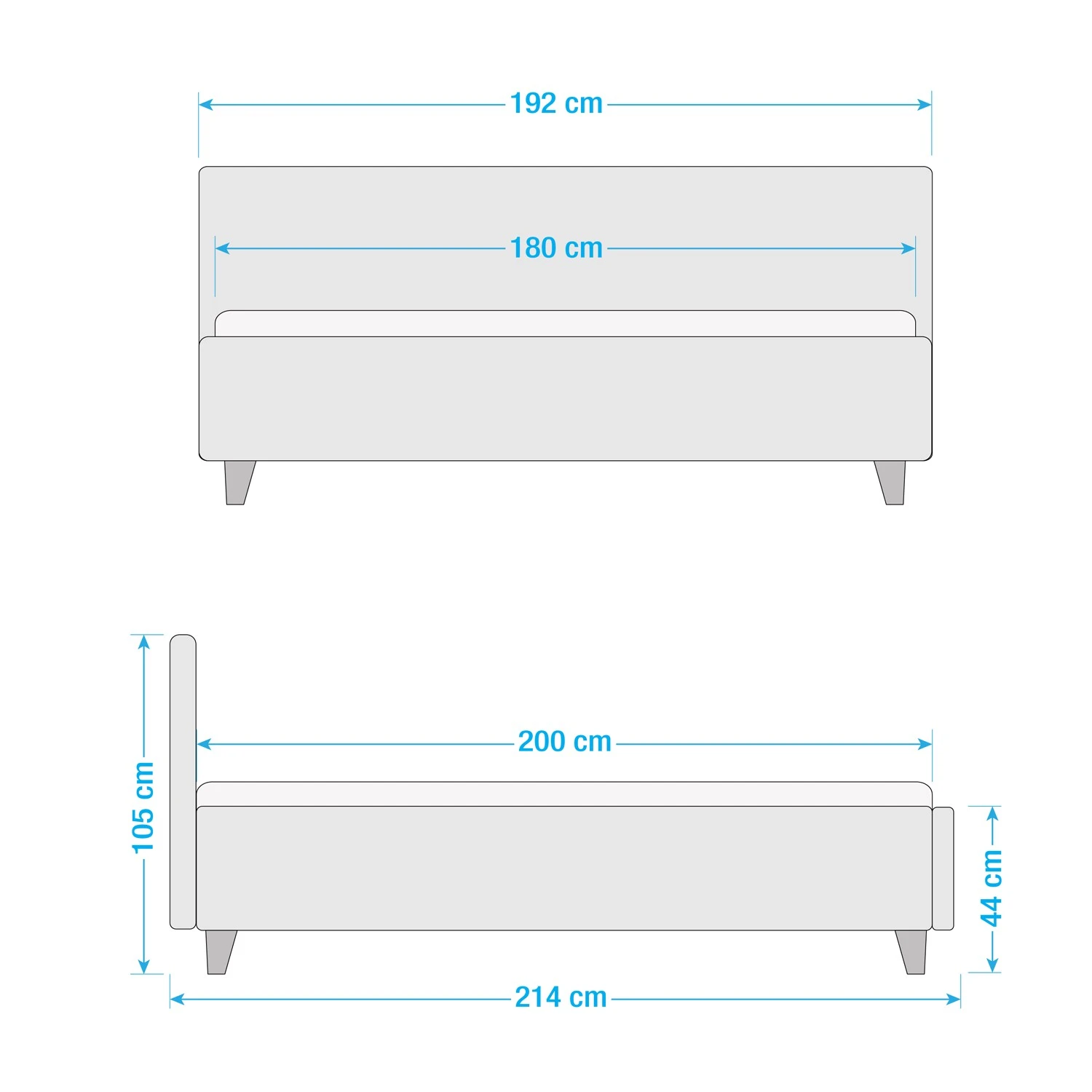 Tom Tailor Polsterbett Nordic Bed - Stoff TSV: 5 Senfgelb - 180 x 200cm - Mit Kopfteil - Mit Lattenrost & Matratze - H3 8 Tom Tailor Polsterbett Nordic Bed - Stoff TSV: 5 Senfgelb - 180 x 200cm - Mit Kopfteil - Mit Lattenrost & Matratze - H3 – Bild 6