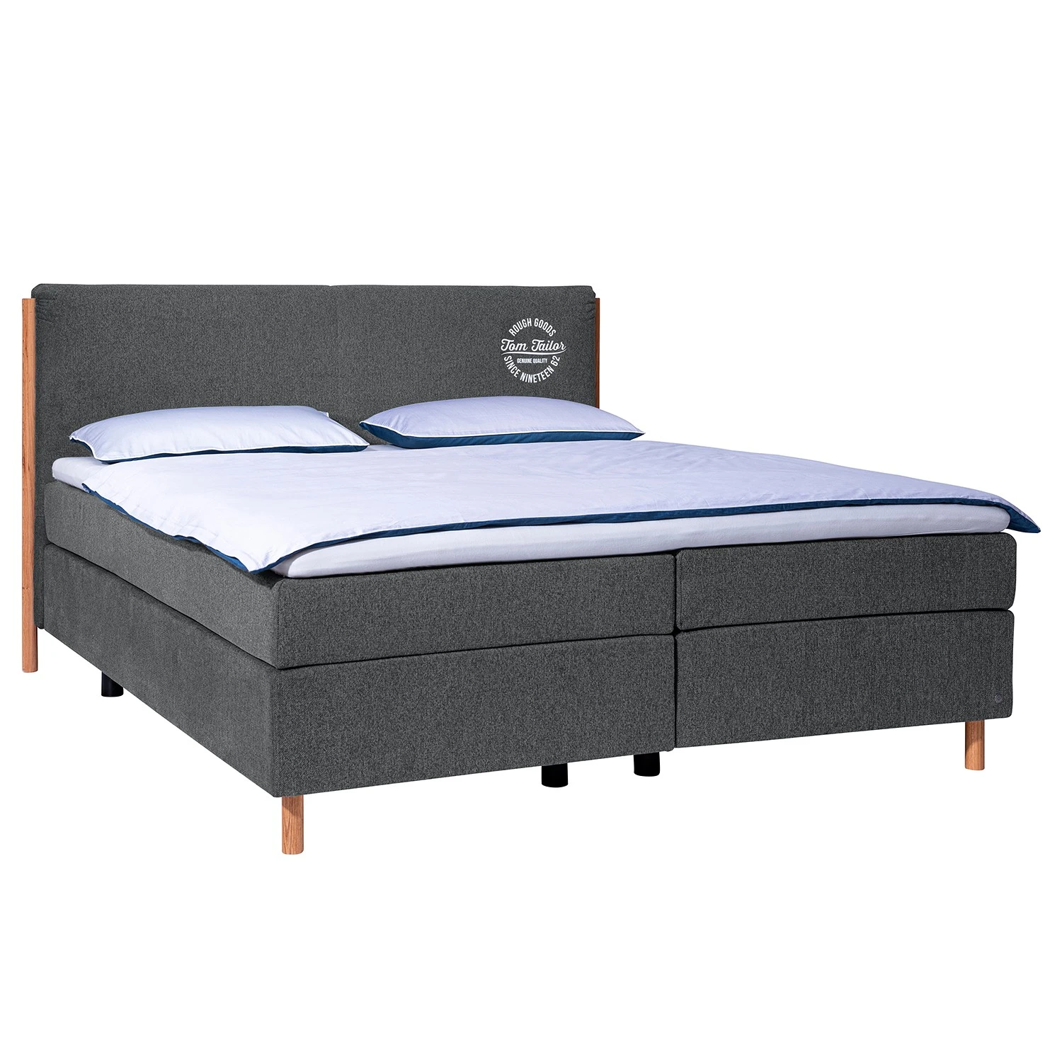 Tom Tailor Boxspringbett California Box - Chenille GCP: 129 concrete - 160 x 200cm - H3 - Unifarben 3 Tom Tailor Boxspringbett California Box - Chenille GCP: 129 concrete - 160 x 200cm - H3 - Unifarben
