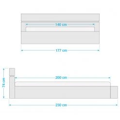 Neue Modular Massivholzbett Vedano - 140 x 200cm -Deutschland Betten Verkäufe 2022 1000356560 220617 500 SKETCH DETAILS P000000001000356560 sketch