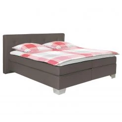 Tom Tailor Boxspringbett Soft Box - Stoff TBO: 19 woven grey - 90 x 200cm - H2