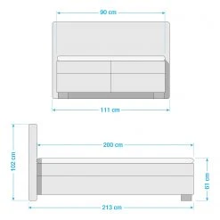 Tom Tailor Boxspringbett Soft Box - Stoff TBO: 19 woven grey - 90 x 200cm - H2 -Deutschland Betten Verkäufe 2022 1000357075 220629 500 SKETCH DETAILS P000000001000357075 sketch