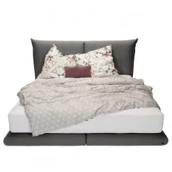 Tom Tailor Boxspringbett Soho Pillow - Webstoff - Stoff TBO: 19 woven grey - 200 x 200cm - H2 - Unifarben -Deutschland Betten Verkäufe 2022 1000360028 220705 041 DETAILS P000000001000360028