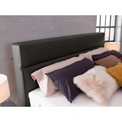 Trendline by ADA Boxspringbett Plinia - Echtleder EA: 8 Grau - 180 x 200cm - H2 -Deutschland Betten Verkäufe 2022 1000360306 220707 031 DETAILS P000000001000360306