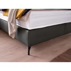 Trendline by ADA Boxspringbett Plinia - Echtleder EA: 8 Grau - 180 x 200cm - H2 -Deutschland Betten Verkäufe 2022 1000360306 220707 032 DETAILS P000000001000360306