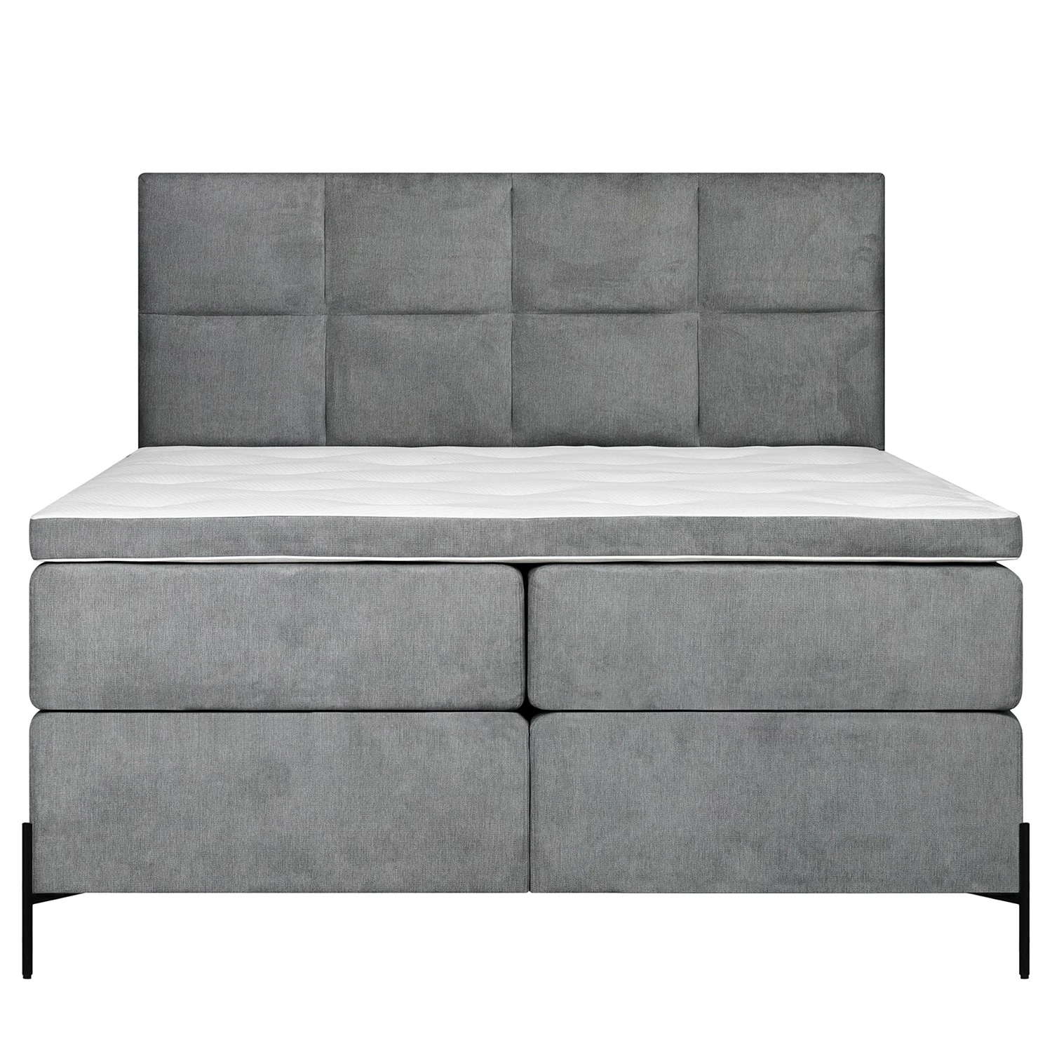 Loftscape Boxspringbett Sari II - Flachgewebe Oriella: Grau - 180 x 200cm 5 Loftscape Boxspringbett Sari II - Flachgewebe Oriella: Grau - 180 x 200cm – Bild 3
