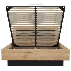 Loftscape Bettgestell Franken II - Catania Eiche Dekor / Schwarz Matt -Deutschland Betten Verkäufe 2022 1000361672 220826 031 DETAILS P000000001000361672