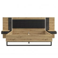 Loftscape Bettgestell Lucy - Inkl. Beleuchtung - Eiche Artisan Dekor / Dunkelgrau Betonoptik -Deutschland Betten Verkäufe 2022 1000361674 220826 030 DETAILS P000000001000361674