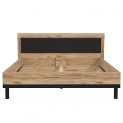 Loftscape Bettgestell Franken I - Catania Eicke Dekor / Schwarz Matt - 180 x 200cm -Deutschland Betten Verkäufe 2022 1000361675 220826 030 DETAILS P000000001000361675