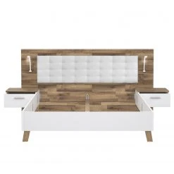 Loftscape Bettanlage Rye - Stabeiche Dekor/Weiß matt - 180 x 200cm -Deutschland Betten Verkäufe 2022 1000361847 220824 060 DETAILS P000000001000361847