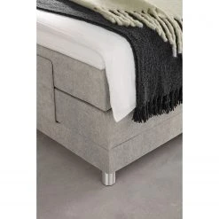 Trendline by ADA Boxspringbett Talea - Chenille TBS: 2 Steingrau - 90 x 200cm - H2 -Deutschland Betten Verkäufe 2022 1000362873 220907 040 DETAILS P000000001000362873