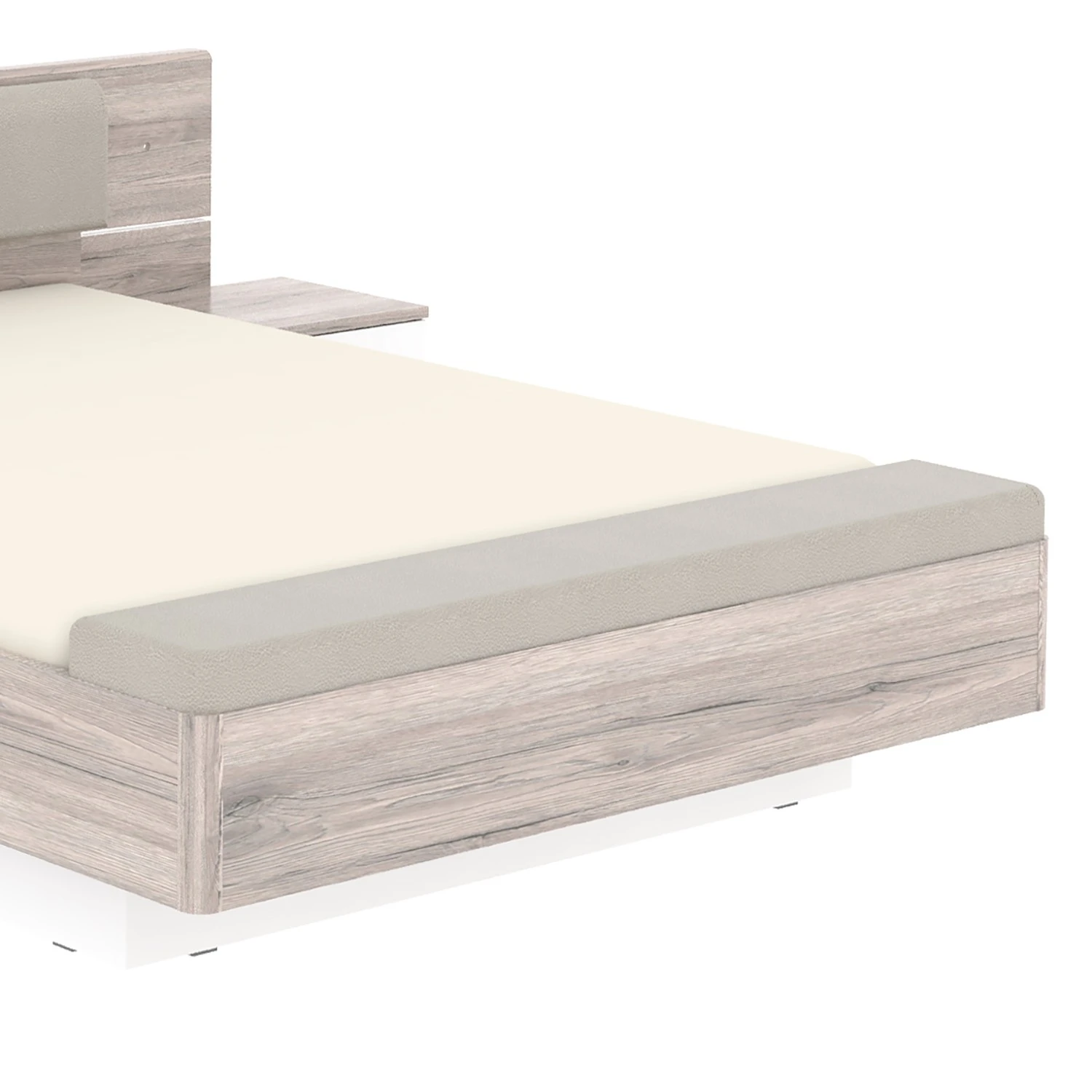 Loftscape Bettanlage Asperen - Sandeiche Dekor / Hochglanz Weiß - 180 x 200cm 6 Loftscape Bettanlage Asperen - Sandeiche Dekor / Hochglanz Weiß - 180 x 200cm – Bild 4