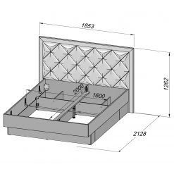 Loftscape Bettgestell Delden - 160 x 200cm 21 Loftscape Bettgestell Delden - 160 x 200cm -Deutschland Betten Verkäufe 2022 1000363074 220825 500 SKETCH DETAILS P000000001000363074 sketch
