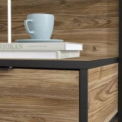 Loftscape Bettanlage Huy - Inkl. Beleuchtung - Alpenkiefer Dekor / Schwarz - 180 x 200cm -Deutschland Betten Verkäufe 2022 1000363078 220819 083 DETAILS P000000001000363078 2