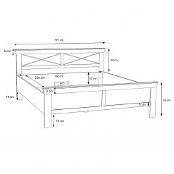 Loftscape Bettgestell Norrberg - Pinie Weiß Dekor 15 Loftscape Bettgestell Norrberg - Pinie Weiß Dekor -Deutschland Betten Verkäufe 2022 1000365822 220909 501 SKETCH DETAILS P000000001000365822 sketch