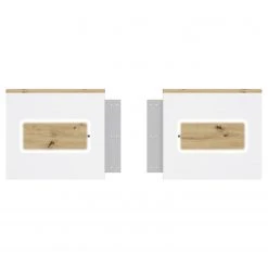 Loftscape Bettgestell Olivee - Hochglanz Weiß /Braun -Deutschland Betten Verkäufe 2022 1000365834 220909 051 DETAILS P000000001000365834