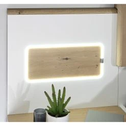 Loftscape Bettgestell Olivee - Hochglanz Weiß /Braun -Deutschland Betten Verkäufe 2022 1000365834 220909 061 DETAILS P000000001000365834