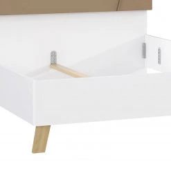 Loftscape Bettgestell Olivee - Hochglanz Weiß /Braun -Deutschland Betten Verkäufe 2022 1000365834 220909 071 DETAILS P000000001000365834