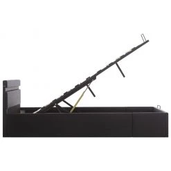 VidaXL Stauraumbett Hydraulisch mit LED - vidaXL Stauraumbett Hydraulisch mit LED Schwarz Kunstleder 140×200 cm -Deutschland Betten Verkäufe 2022 106db3327b9d4f02991f9ae23936e1e4