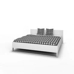 Ebuy24 Stina Bett 180 - Glas Weiß