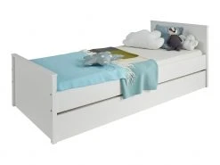 Ebuy24 Ory Aufbewahrungsschublade - Ory Aufbewahrungsschublade mit Rädern under dem Bett, weiss.
