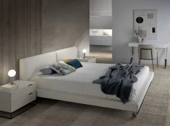 ANGEL CERDA Polsterbett aus weißem Kunstleder -Deutschland Betten Verkäufe 2022 1bc8115c4d1a4f68945270b747c32c72