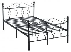 En.casa Metallbett Apolda - Breite: 125 cm