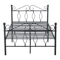 En.casa Metallbett Apolda mit Matratze - Breite: 125 cm -Deutschland Betten Verkäufe 2022 277bb8067aad4995bbbb2fab9e50b401