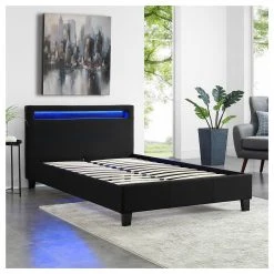 CARO-Möbel Polsterbett mit LED SATOKA 120x200 cm 8 CARO-Möbel Polsterbett mit LED SATOKA 120x200 cm -Deutschland Betten Verkäufe 2022 29302f6822504380a6c28bb3f76f7f74