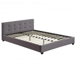 CARO-Möbel Polsterbett CLAIRE 140x200 cm - Grau -Deutschland Betten Verkäufe 2022 29d8de0e33c04d8d8592889ef35c69be