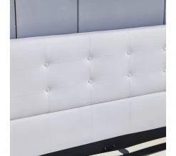 Sensoreve Bett aus weißem Kunstleder 140x190cm -Deutschland Betten Verkäufe 2022 2d1e249b38c14c54aafca3e68ced6763