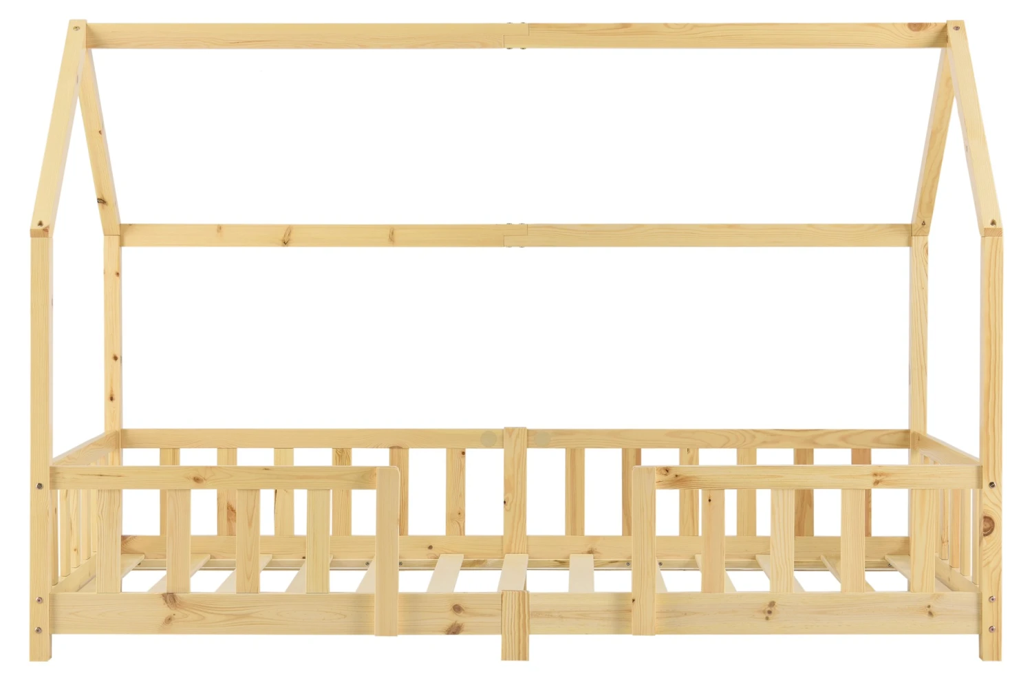 En.casa Kinderbett Sisimiut + Matratze - Braun - 200 x 140 x 90 cm 5 En.casa Kinderbett Sisimiut + Matratze - Braun - 200 x 140 x 90 cm – Bild 3