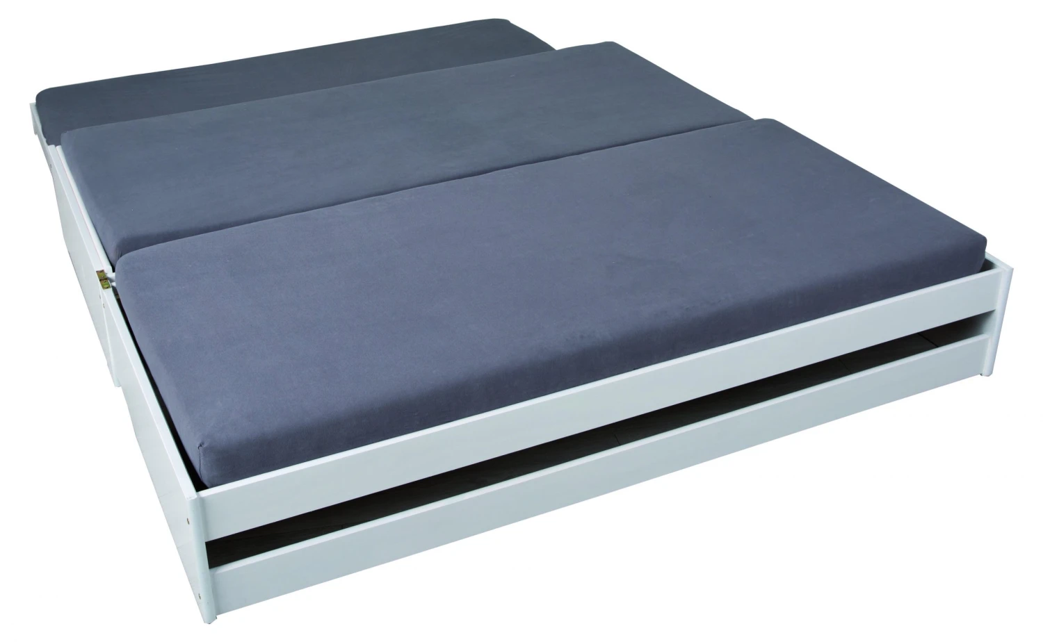 Ebuy24 Lotved Bett 90x200 - Glas Weiß 6 Ebuy24 Lotved Bett 90x200 - Glas Weiß – Bild 4