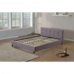 CARO-Möbel Polsterbett CLAIRE 140x200 cm - Grau -Deutschland Betten Verkäufe 2022 3389412e2f6841349b66aaed9525bcab