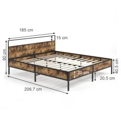 VitaliSpa Holzbett „Fyrk“ 200x180cm -Deutschland Betten Verkäufe 2022 38bc3a44b0c6421e82ba502182317fe2