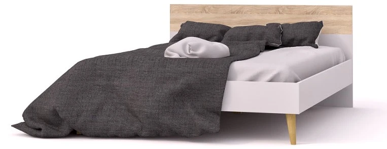 Ebuy24 Doppelbett Napoli 140x200 - Doppelbett Napoli 140x200 cm weiss/eiche. 6 Ebuy24 Doppelbett Napoli 140x200 - Doppelbett Napoli 140x200 cm weiss/eiche. – Bild 4