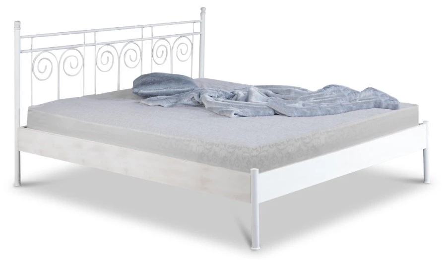 EINRICHTEN24 Metallbett Ida weiß - Breite: 120 cm 3 EINRICHTEN24 Metallbett Ida weiß - Breite: 120 cm