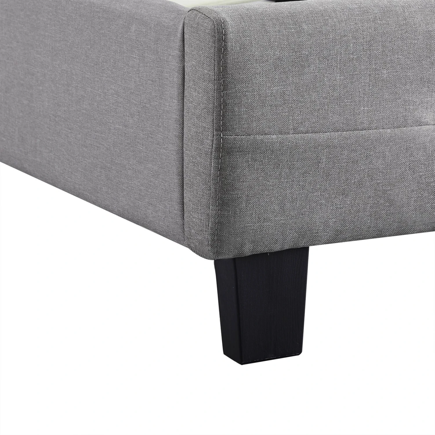 CARO-Möbel Polsterbett OHIO 90x200 cm - Grau 7 CARO-Möbel Polsterbett OHIO 90x200 cm - Grau – Bild 5