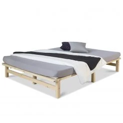 Homestyle4u Holzbett Palettenbett 140x200 Natur -Deutschland Betten Verkäufe 2022 4a85e4932aa44776bafadd667d059c5f