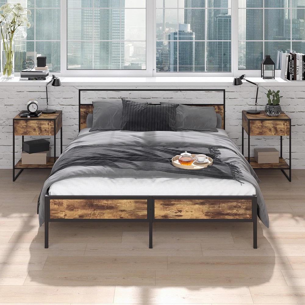 VitaliSpa Holzbett „Fyrk“ 200x160cm mit Matratze 4 VitaliSpa Holzbett „Fyrk“ 200x160cm mit Matratze – Bild 2