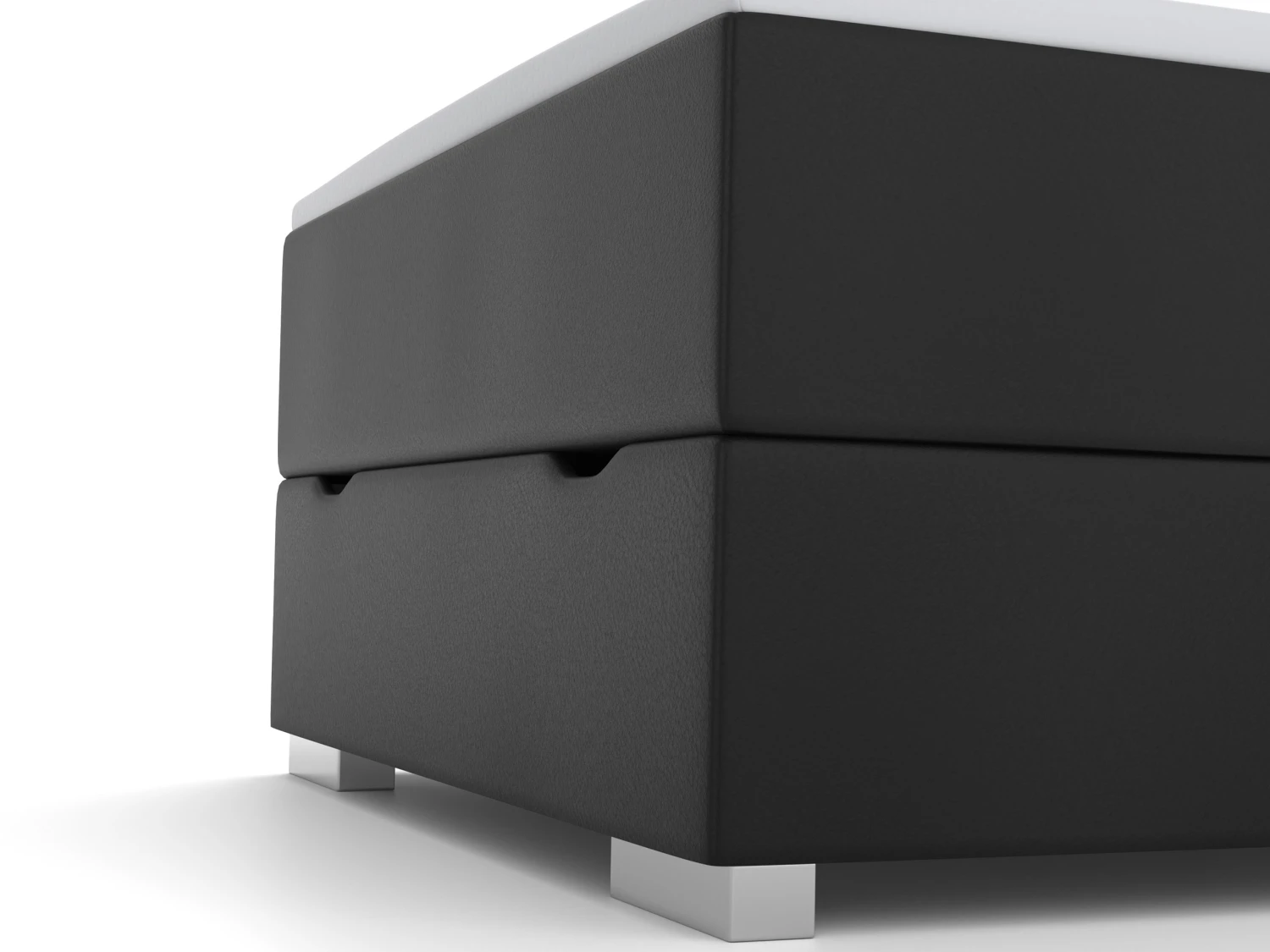 Wonello Boxspringbett Monza mit Bettkasten - Schwarz - Breite: 120 cm 8 Wonello Boxspringbett Monza mit Bettkasten - Schwarz - Breite: 120 cm – Bild 6