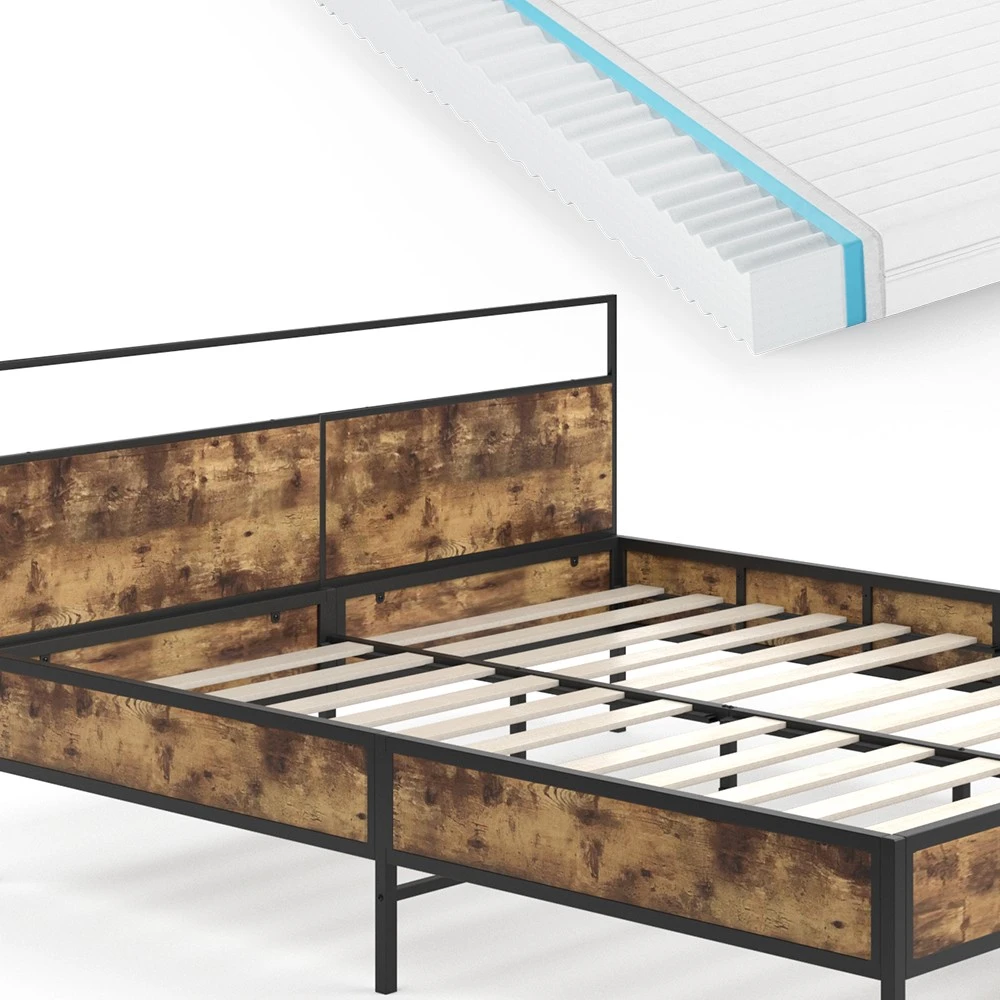 VitaliSpa Holzbett „Fyrk“ 200x160cm mit Matratze 7 VitaliSpa Holzbett „Fyrk“ 200x160cm mit Matratze – Bild 5