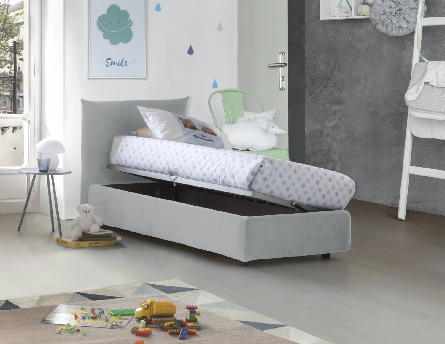 Talamo Italia Einzelbett Rosa mit 5 Talamo Italia Einzelbett Rosa mit – Bild 3