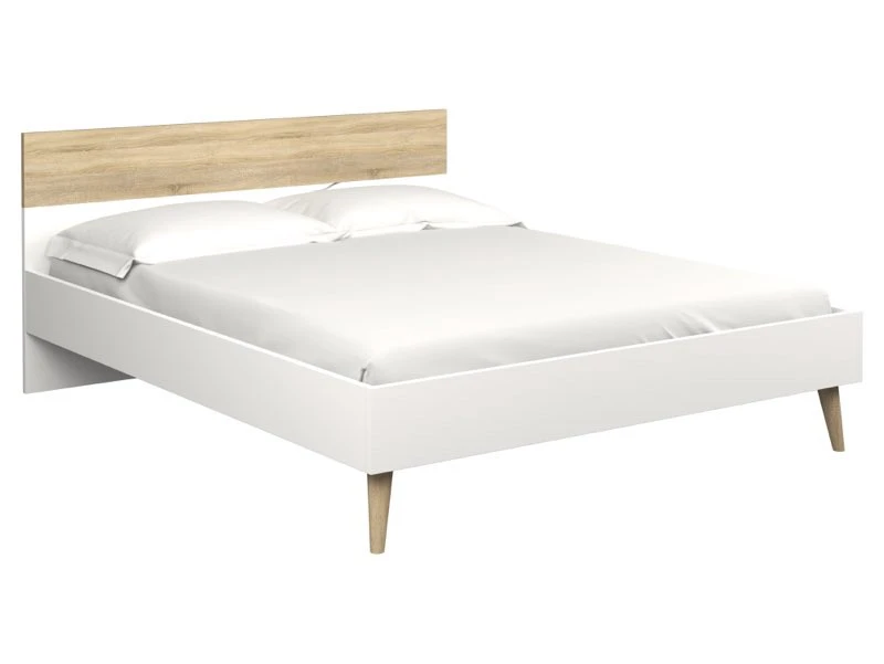 Ebuy24 Doppelbett Napoli 160x200 - Doppelbett Napoli 160x200 cm weiss/eiche. 6 Ebuy24 Doppelbett Napoli 160x200 - Doppelbett Napoli 160x200 cm weiss/eiche. – Bild 4