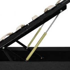 VidaXL Bettgestell - vidaXL Stauraumbett Hydraulisch mit LED Dunkelgrau Stoff 180×200 cm -Deutschland Betten Verkäufe 2022 62ede03d42bb4a6b9e3a3ff75251573e