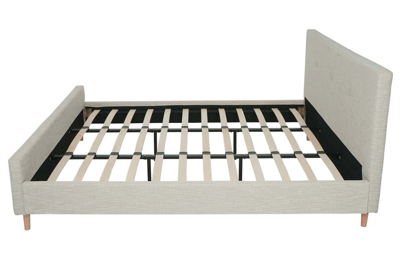 Polsterbett HWC-J98 + Lattenrost 180cm - Cremeweiß 5 Polsterbett HWC-J98 + Lattenrost 180cm - Cremeweiß – Bild 3