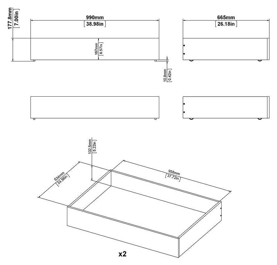 Ebuy24 Nada Bett - Schwarz 5 Ebuy24 Nada Bett - Schwarz – Bild 3