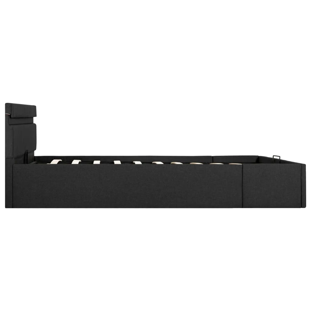 VidaXL Bettgestell - vidaXL Stauraumbett Hydraulisch mit LED Dunkelgrau Stoff 140×200 cm 7 VidaXL Bettgestell - vidaXL Stauraumbett Hydraulisch mit LED Dunkelgrau Stoff 140×200 cm – Bild 5