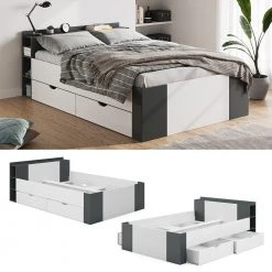 VitaliSpa Schubladenbett „Pulsar“ 140 cm Anthrazit -Deutschland Betten Verkäufe 2022 75ac5ac0e5c64acf8d18d8c2b3d346b9